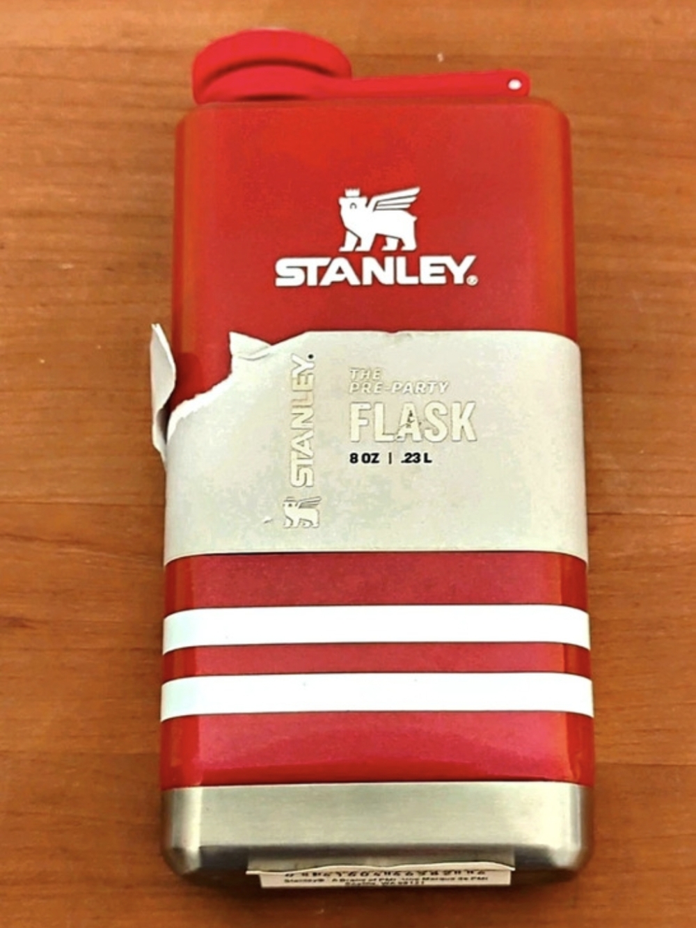 Stanley Adventure Pre-Party Flask Red & White Striped